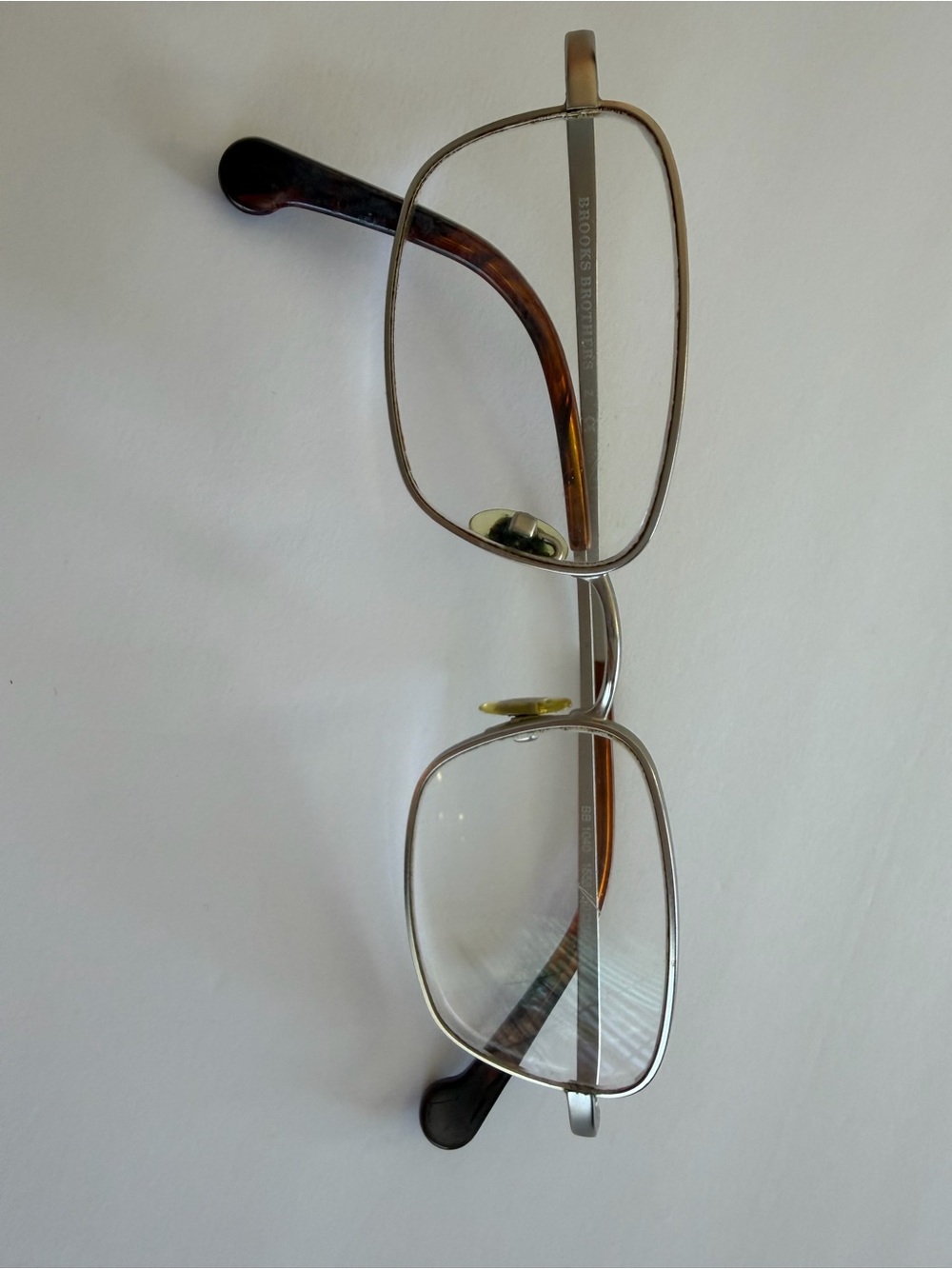 Brooks Brothers Men’s Reading Glasses Silver Metal Rim Frame 1040